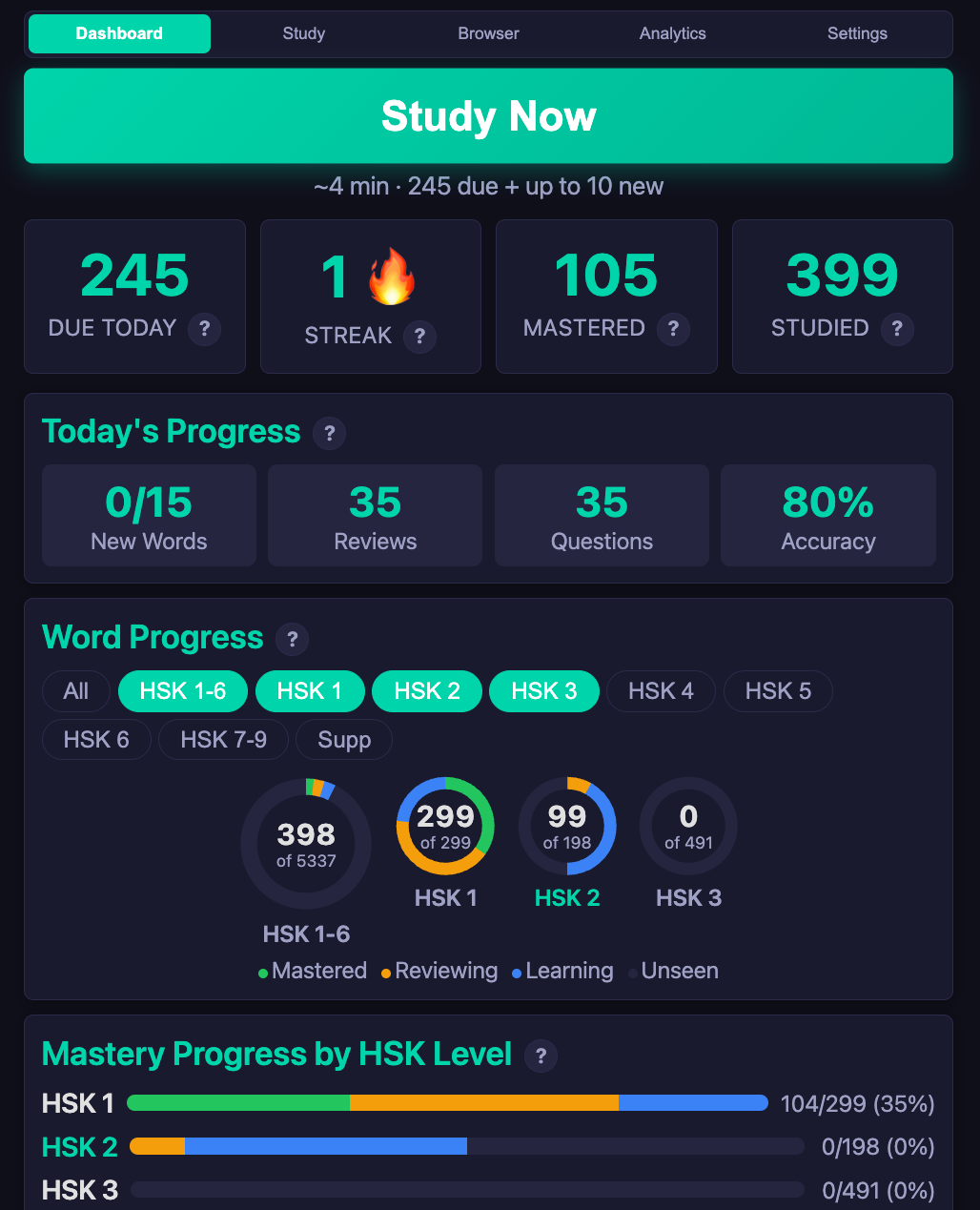 Mandarin Deck: Free HSK 3.0 Learning App